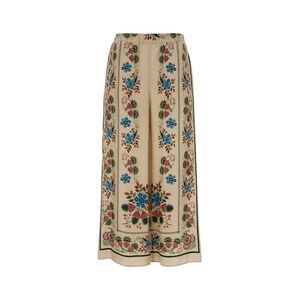 Weekend Max Mara Women Printed Silk Snack Wide-Leg Pant